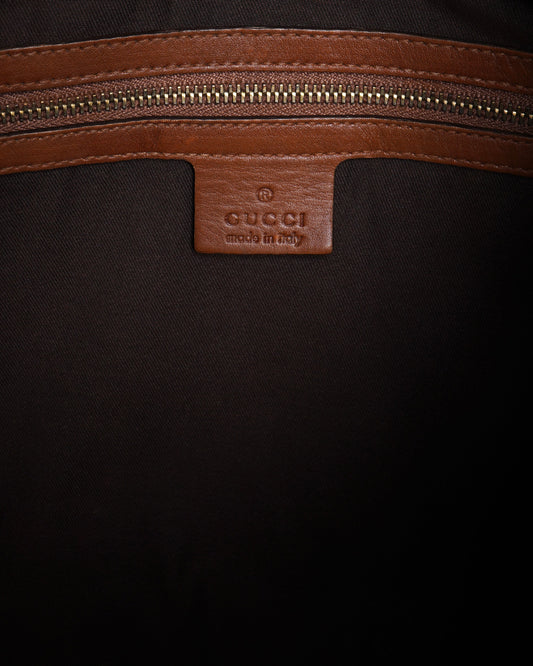 Gucci brown leather shoulder bag