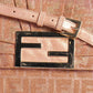Fendi Pink Large Zucca Metallic Lurex Mia Shoulder Bag