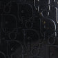 Christian dior boston bag in black monogram patent leather