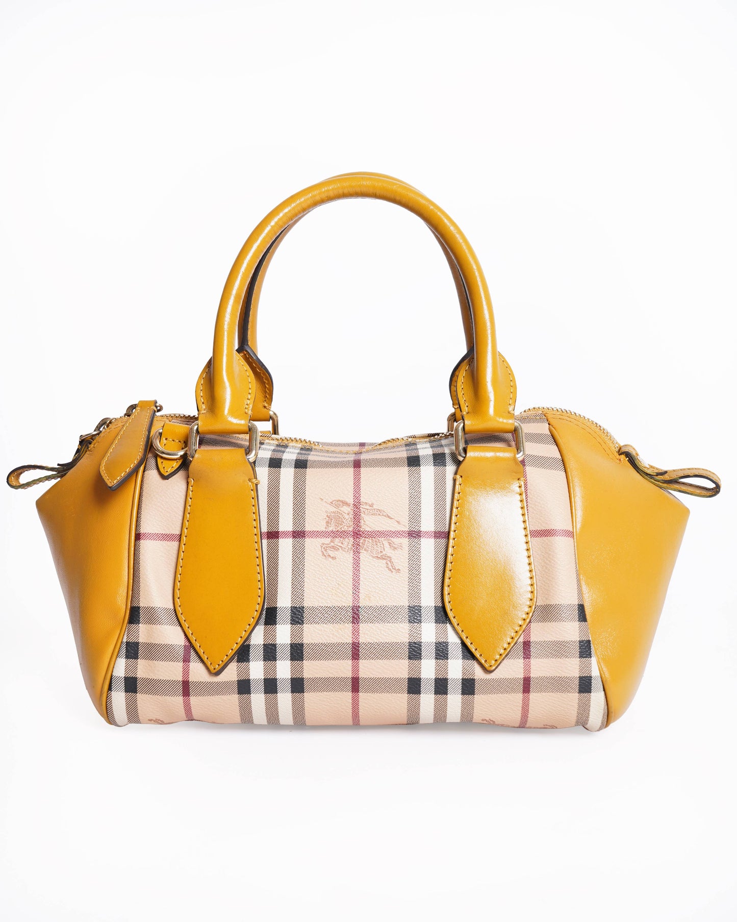 Burberry  Beige/Mustard Haymarket Check Mini HandBag