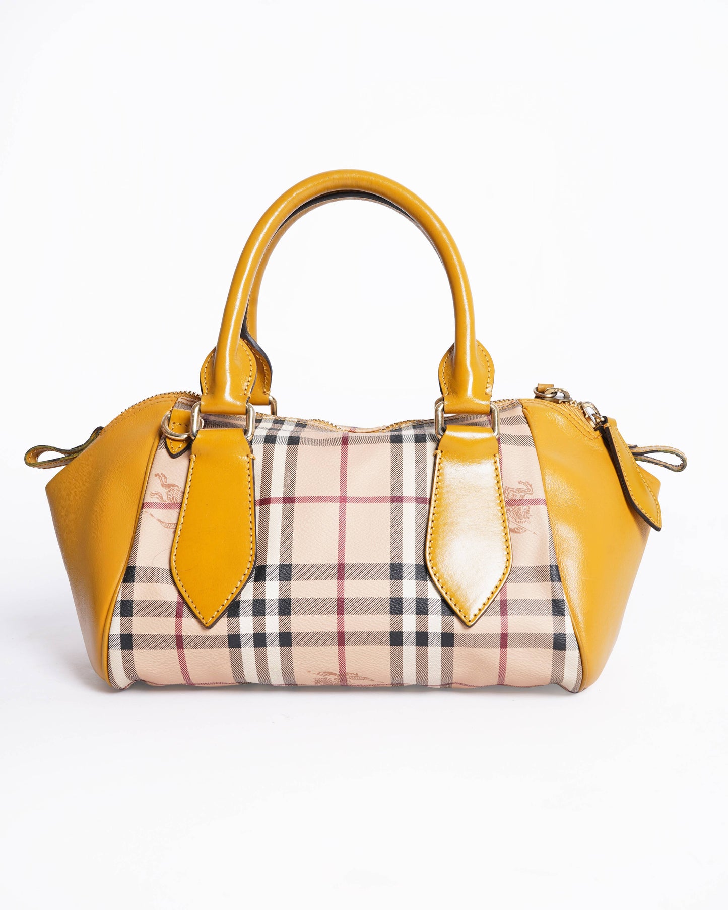 Burberry  Beige/Mustard Haymarket Check Mini HandBag