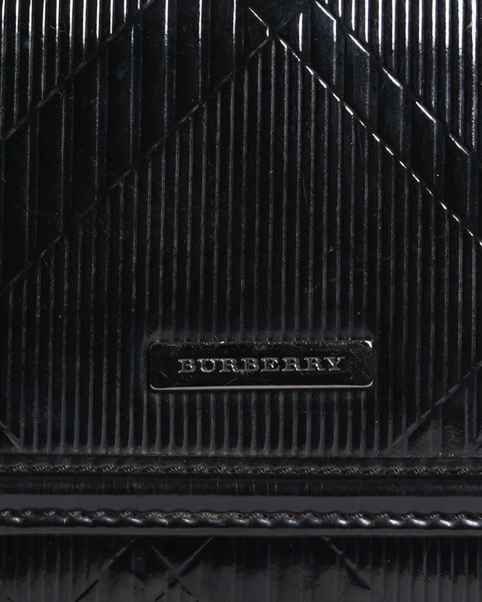 Burberry  London plaid pattern zip around clutch wallet