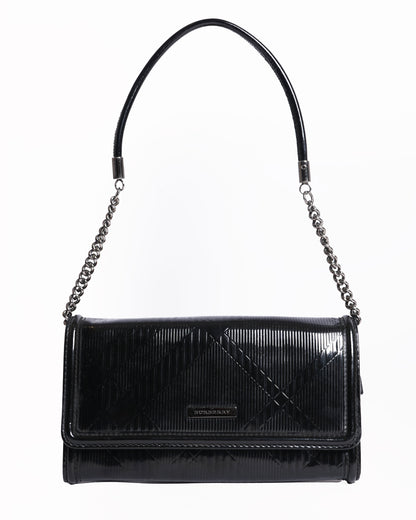 Burberry  London plaid pattern zip around clutch wallet