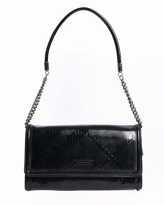 Burberry  London plaid pattern zip around clutch wallet
