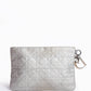 Christian Dior Silver Cannage Coated Canvas Panarea Clutch