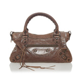 Balenciaga Motocross Classic First Lambskin Leather Shoulder Bag (SHG-28142)