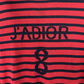 CHRISTIAN DIOR J'Adior striped silk cotton sweater top