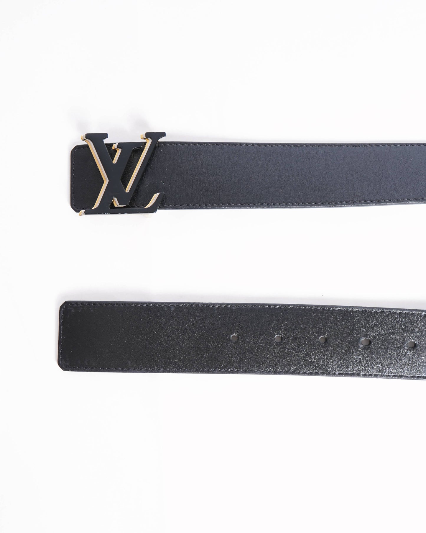 Louis Vuitton  Black leather belt