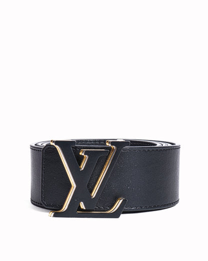Louis Vuitton  Black leather belt