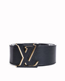 Louis Vuitton  Black leather belt