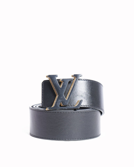 Louis Vuitton  Black leather belt