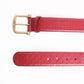 Gucci microguccisima web red leather belt