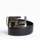 Fendi women's Leather Squared FF Logo Belt