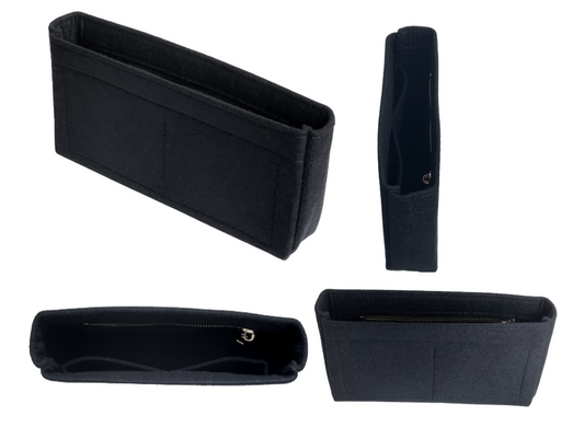 Organizer for [OUTDOOR MESSENGER BAG] Felt Purse Insert (Slim with Zipper), Bag Organizer Liner Protector