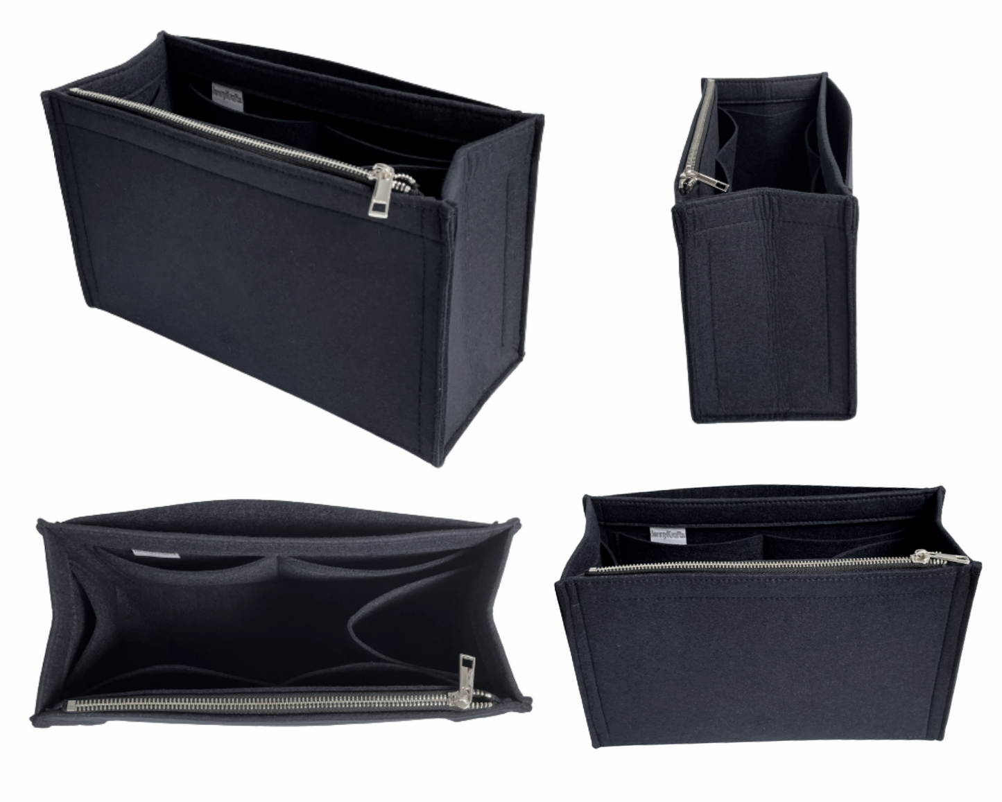 Organizer For [GG Marmont Small Tote Bag]Felt Purse Insert (Curved Sides)