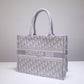 DIR Book Tote black BIG Handbag 1286 Embroidery LOGO beige