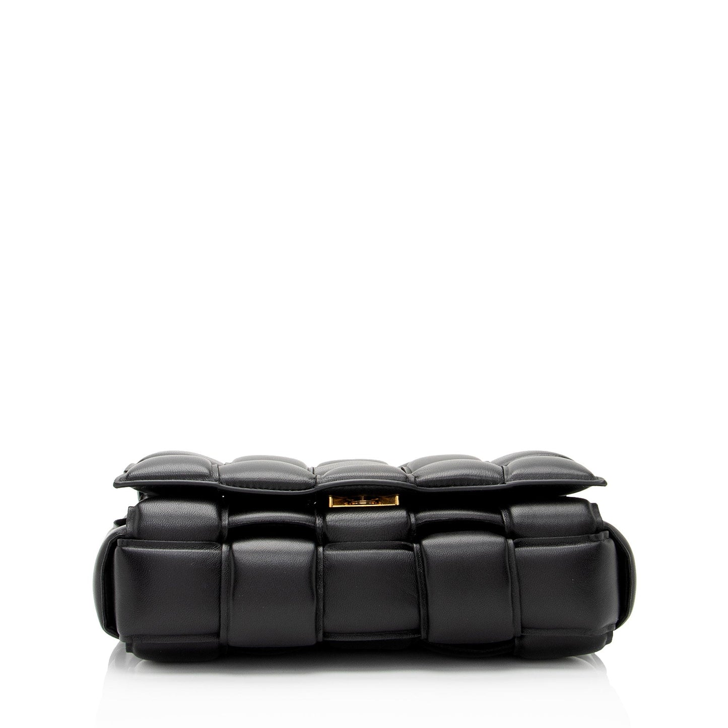 Bottega Veneta Lambskin Cassette Chain Maxi Shoulder Bag