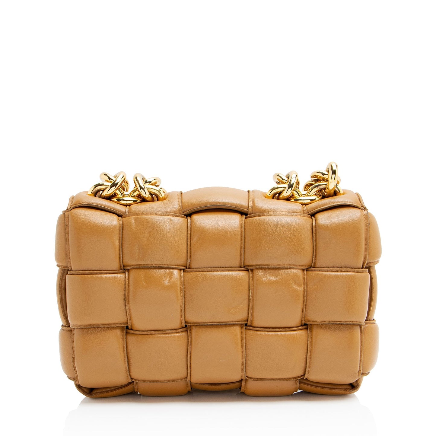 Bottega Veneta Lambskin Cassette Chain Maxi Shoulder Bag