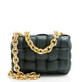Bottega Veneta Lambskin Cassette Chain Maxi Shoulder Bag