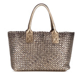 Bottega Veneta Medium Lambskin Intreccio Cabat Tote