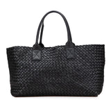 Bottega Veneta Medium Lambskin Intreccio Cabat Tote