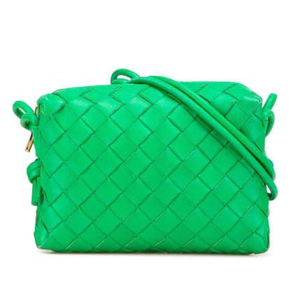 Bottega Veneta Mini Lambskin Intrecciato Loop Camera Bag