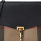 BURBERRY Black Macken Small Ho  Check & Leather Crossbody Bag
