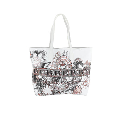 BURBERRY DOODLE REVERSIBLE PRINTED TOTE BAG