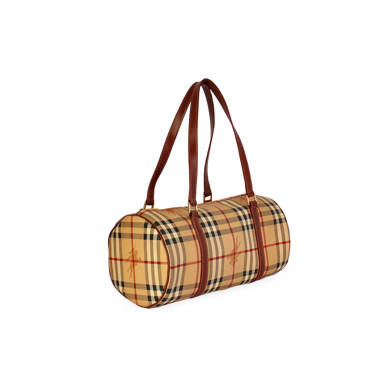 B-BERY HAYMARKET CHECK PAPILAmeliaN BARREL BAG