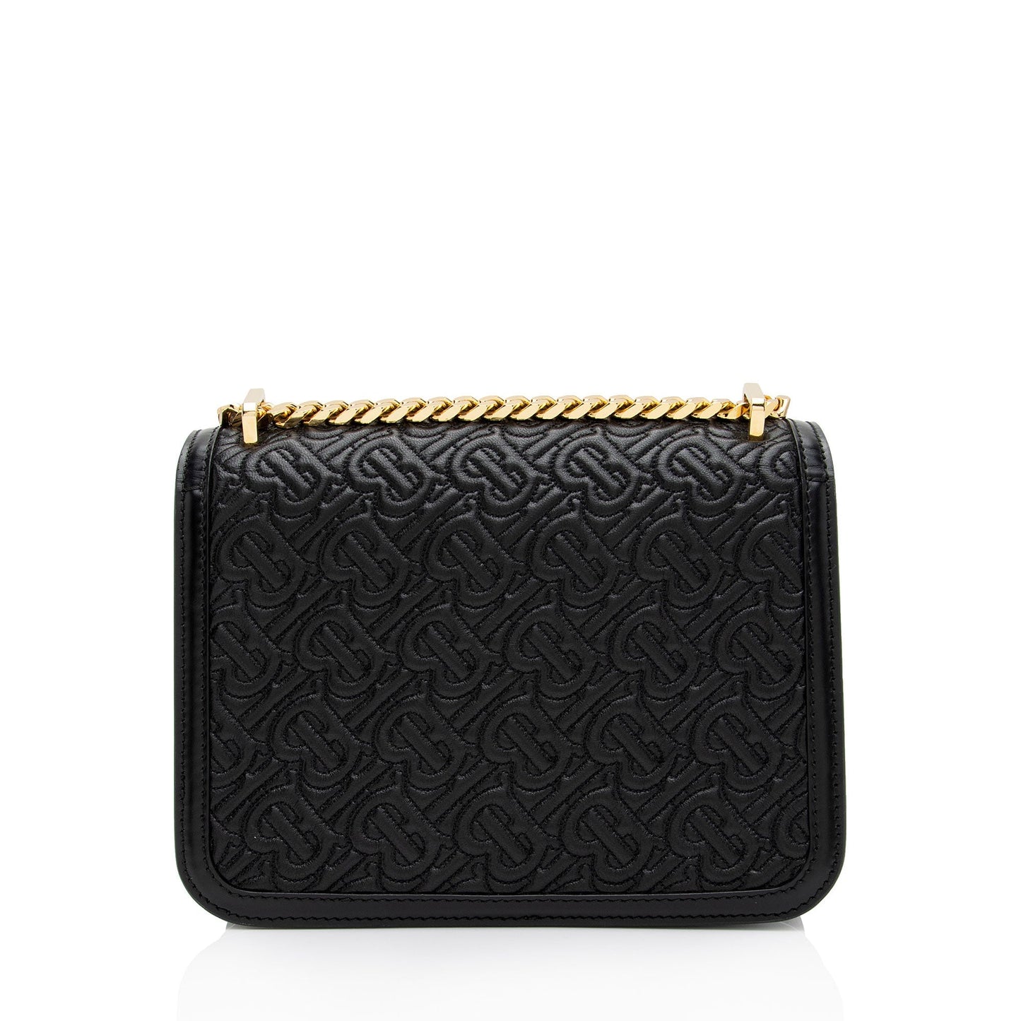 Burberry Quilted Lambskin TB Flap Chain Small Shoulder Bag (SHF-CKbjKv)