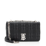 Burberry Quilted Lambskin TB Lola Chain Small Crossbody (SHF-MTysID)