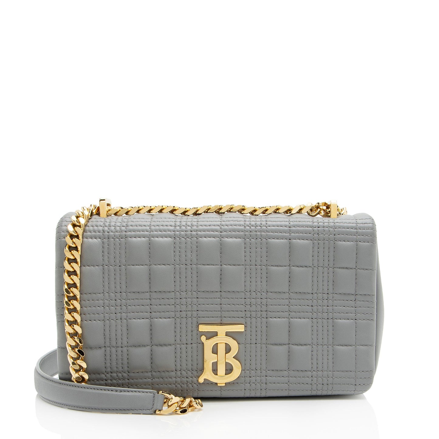 Burberry Quilted Lambskin TB Lola Chain Small Crossbody