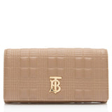 Burberry Quilted Lambskin TB Lola Continental Wallet (SHF-OkZsZO)