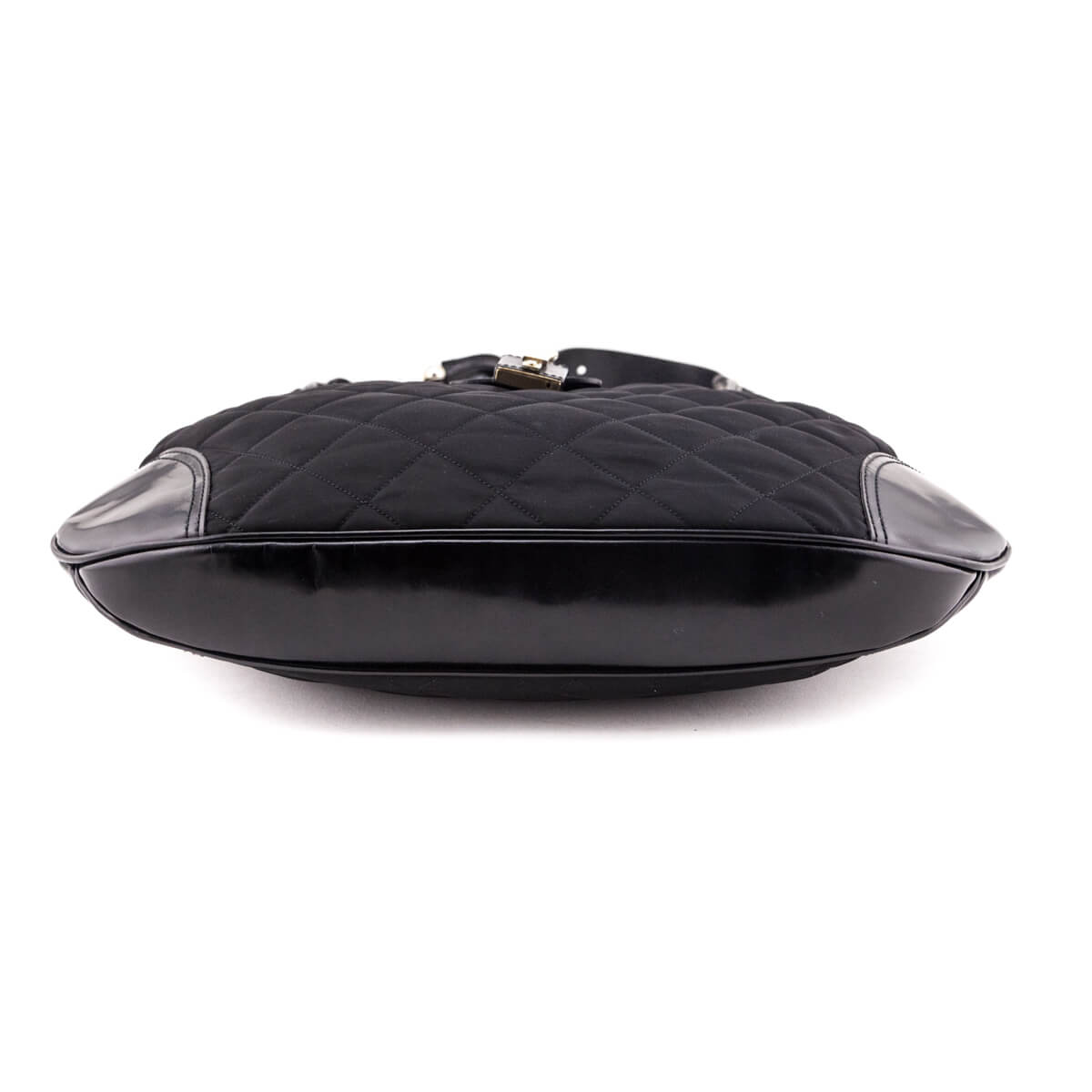 Burberry Black Quilted Nylon Brook Hobo Bag
