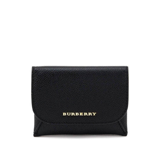 Burberry Black Soft Grain Calfskin Mayfield New Card Case