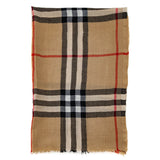 Burberry Check Wool & Silk Blend Scarf