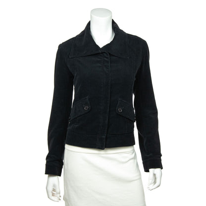 Burberry Black Corduroy Jacket Size XXS | UK 6
