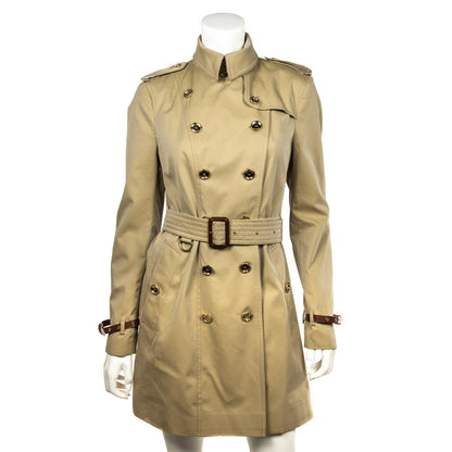 Burberry Honey Sandringham Mid Length Trench Coat Size M | UK 12