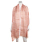 Burberry Pink Linen Blend Check Oblong Scarf