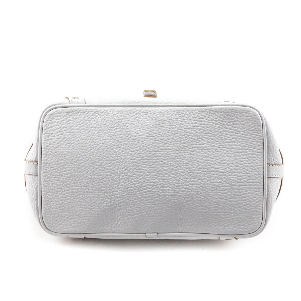 Burberry White Grained Calfskin Mini Bag