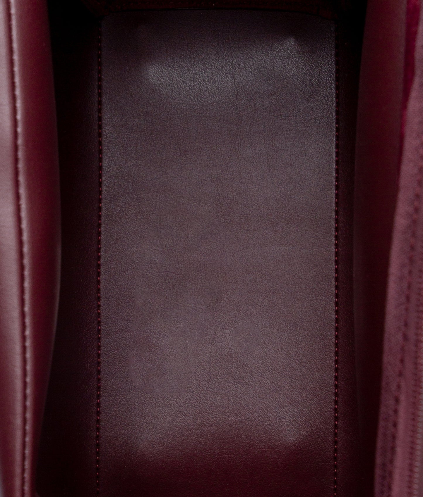 Burgundy suede mini messenger bag