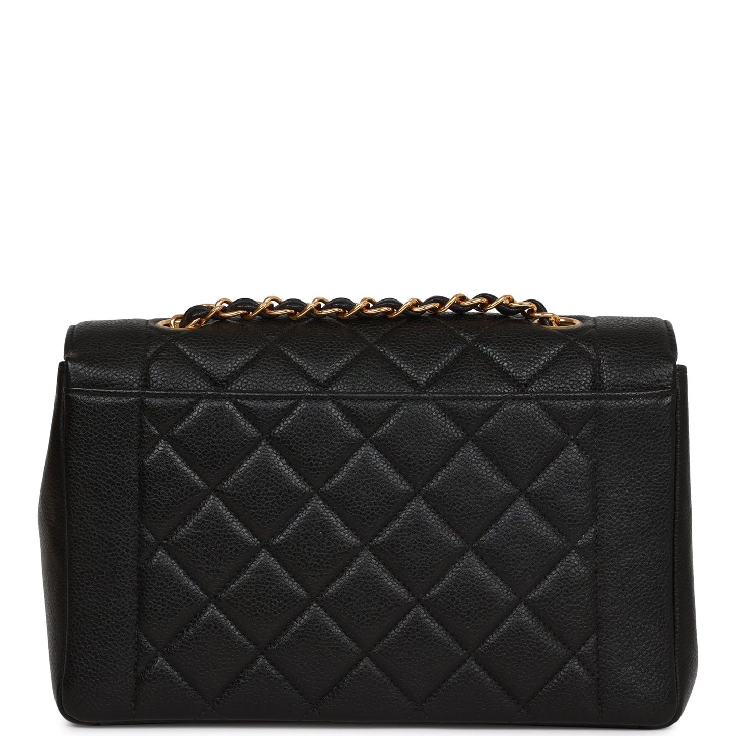 Chanel   Medium Diana Flap Bag Black Caviar Gold Hardware