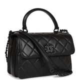 Chanel Large Trendy CC Bag SO Black Lambskin Black Hardware