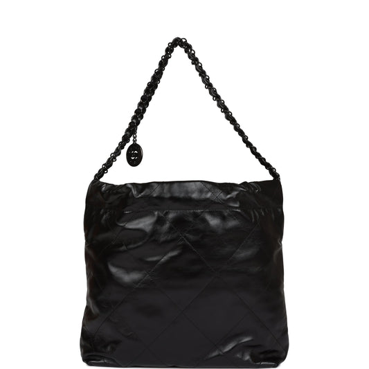 Chanel Small 22 Bag SO Black Calfskin Black Hardware
