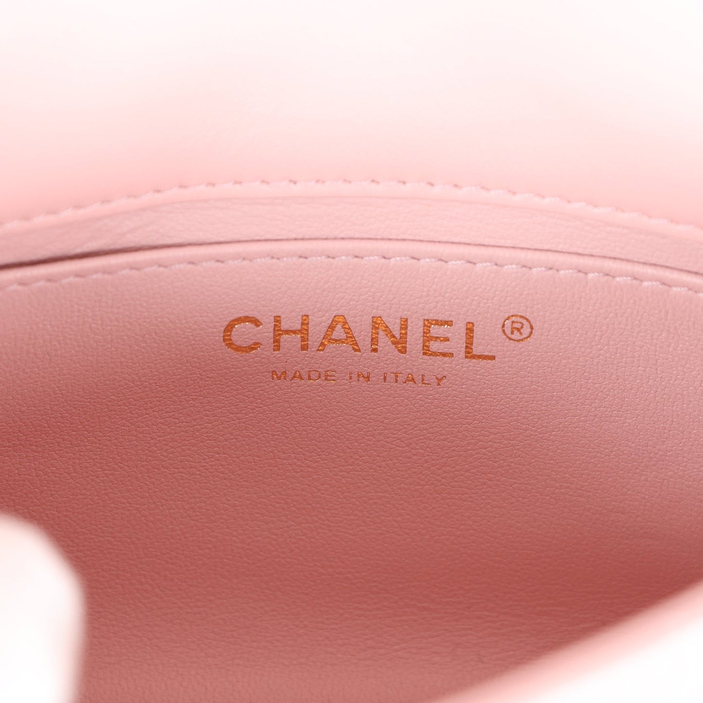 Chanel Mini Rectangular Flap Bag with Heart Chain Pink Lambskin Brushed Gold Hardware