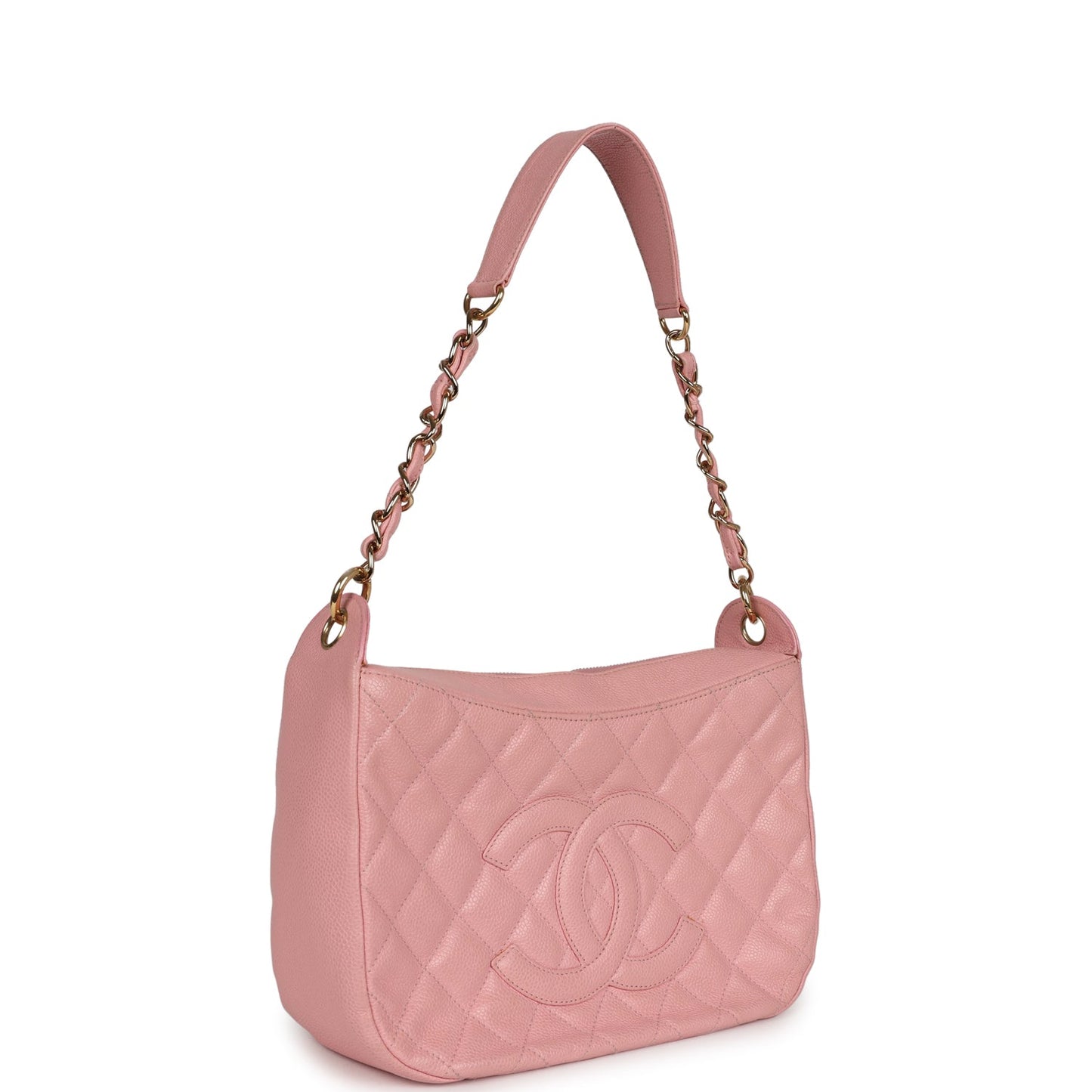 Chanel Timeless Hobo Bag Pink Caviar Gold Hardware