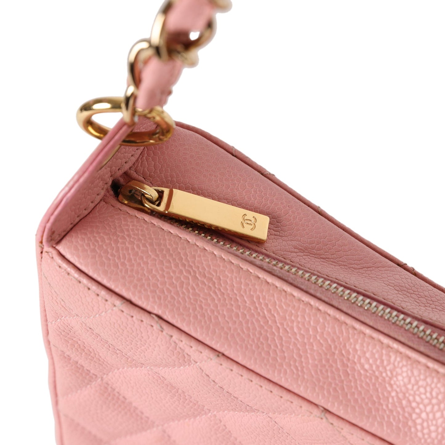 Chanel Timeless Hobo Bag Pink Caviar Gold Hardware