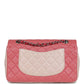 Chanel Medium Valentine Single Flap Bag Tricolored Lambskin Silver Hardware