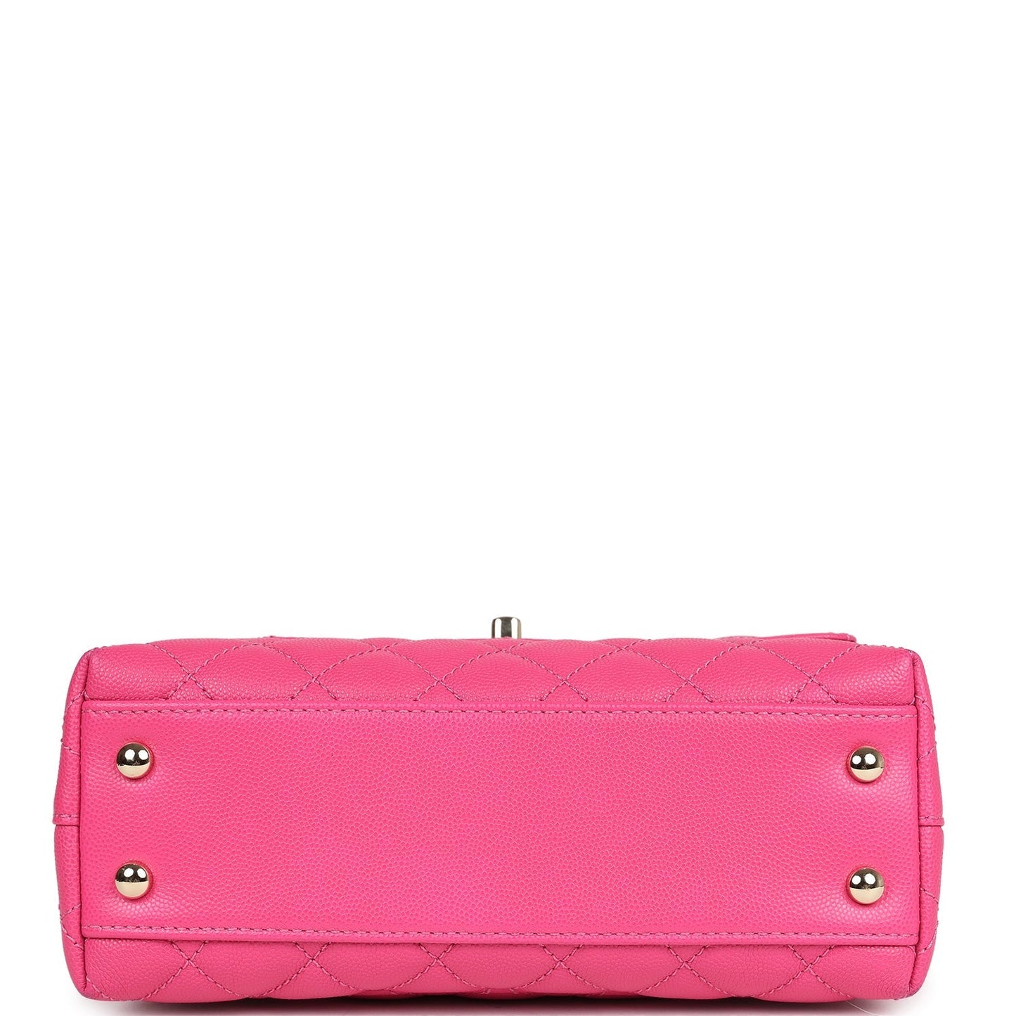 Chanel Small Coco Handle Dark Pink Caviar Light Gold Hardware