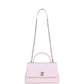 Chanel Medium Coco Handle Flap Bag Light Pink Caviar Light Gold Hardware